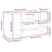 Organizator de birou, alb, 44,5x24x25 cm, lemn prelucrat - WALTI WALTI