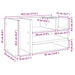 Organizator birou, stejar fumuriu, 44,5x24x25 cm lemn prelucrat - WALTI WALTI