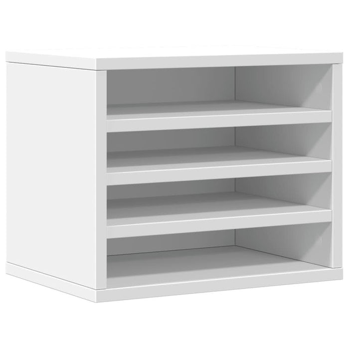 Organizator de birou, alb, 36x26x29,5 cm, lemn prelucrat - WALTI WALTI