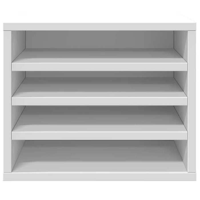 Organizator de birou, alb, 36x26x29,5 cm, lemn prelucrat - WALTI WALTI