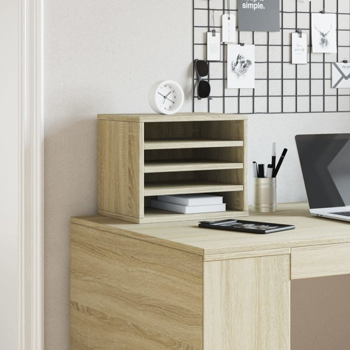 Organizator birou, stejar sonoma, 36x26x29,5 cm lemn prelucrat - WALTI WALTI