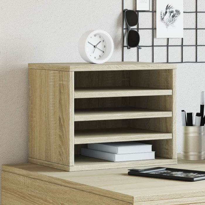 Organizator birou, stejar sonoma, 36x26x29,5 cm lemn prelucrat - WALTI WALTI