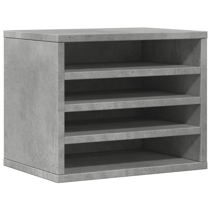 Organizator birou, gri beton, 36x26x29,5 cm lemn prelucrat - WALTI WALTI