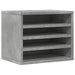 Organizator birou, gri beton, 36x26x29,5 cm lemn prelucrat - WALTI WALTI
