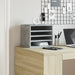 Organizator birou, gri beton, 36x26x29,5 cm lemn prelucrat - WALTI WALTI