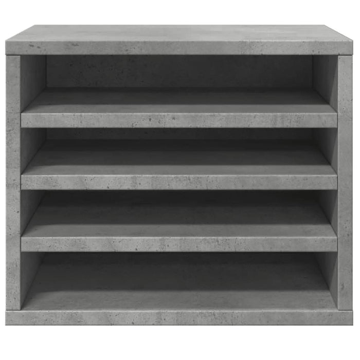 Organizator birou, gri beton, 36x26x29,5 cm lemn prelucrat - WALTI WALTI