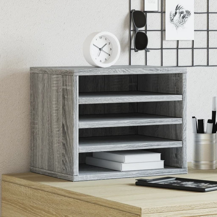 Organizator birou, gri sonoma, 36x26x29,5 cm lemn prelucrat - WALTI WALTI