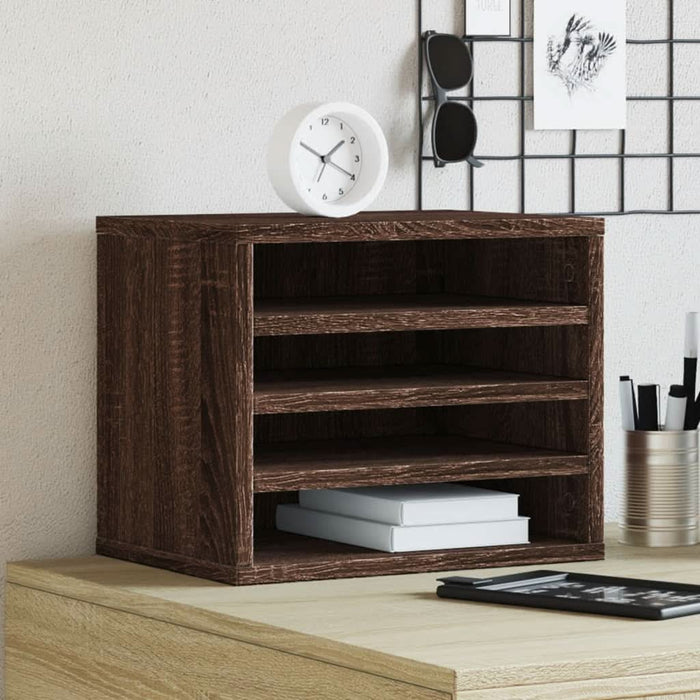 Organizator birou, stejar maro, 36x26x29,5 cm lemn prelucrat - WALTI WALTI