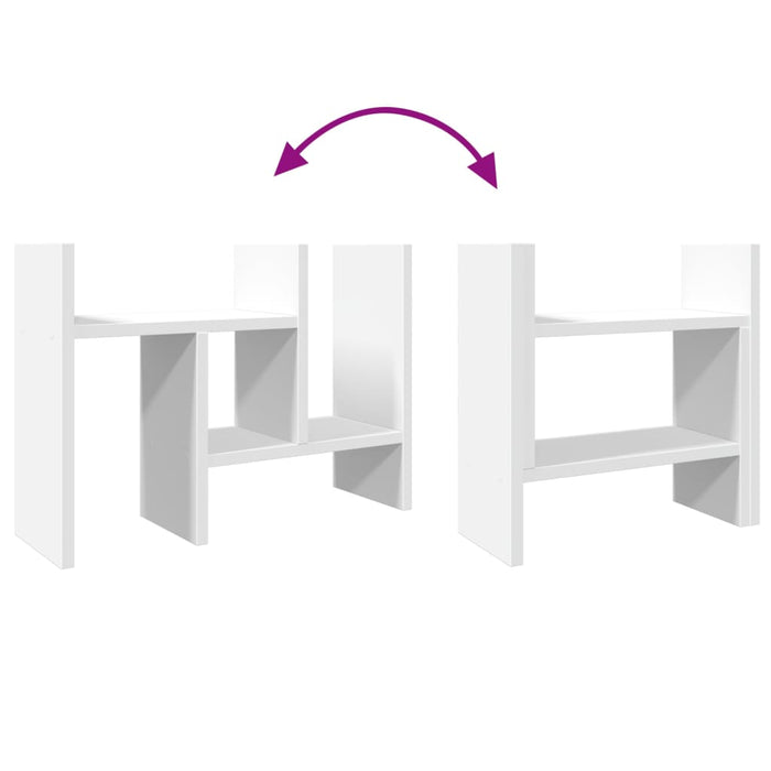 Organizator de birou, alb, 34,5x15,5x35,5 cm, lemn prelucrat - WALTI WALTI