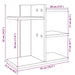 Organizator de birou, alb, 42x21,5x42 cm, lemn prelucrat - WALTI WALTI