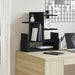 Organizator de birou, negru, 49x20x52,5 cm, lemn prelucrat - WALTI WALTI
