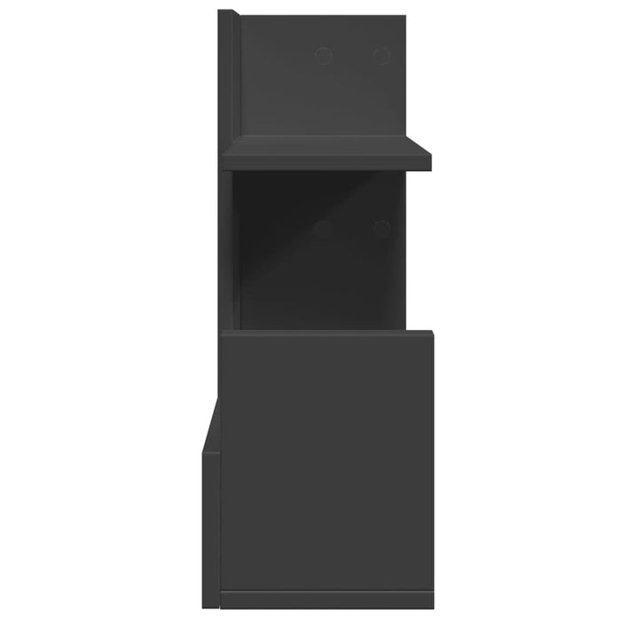Organizator de birou, negru, 49x20x52,5 cm, lemn prelucrat - WALTI WALTI