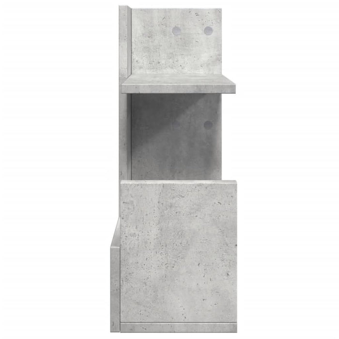 Organizator birou, gri beton, 49x20x52,5 cm lemn prelucrat - WALTI WALTI