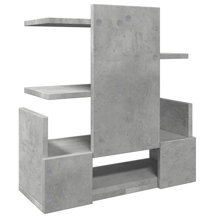 Organizator birou, gri beton, 49x20x52,5 cm lemn prelucrat - WALTI WALTI
