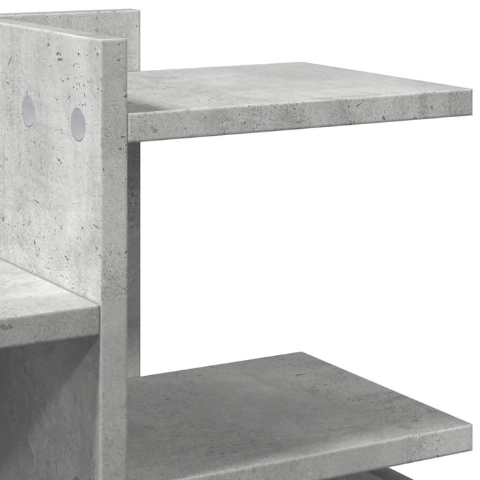 Organizator birou, gri beton, 49x20x52,5 cm lemn prelucrat - WALTI WALTI