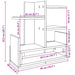 Organizator birou, gri beton, 49x20x52,5 cm lemn prelucrat - WALTI WALTI