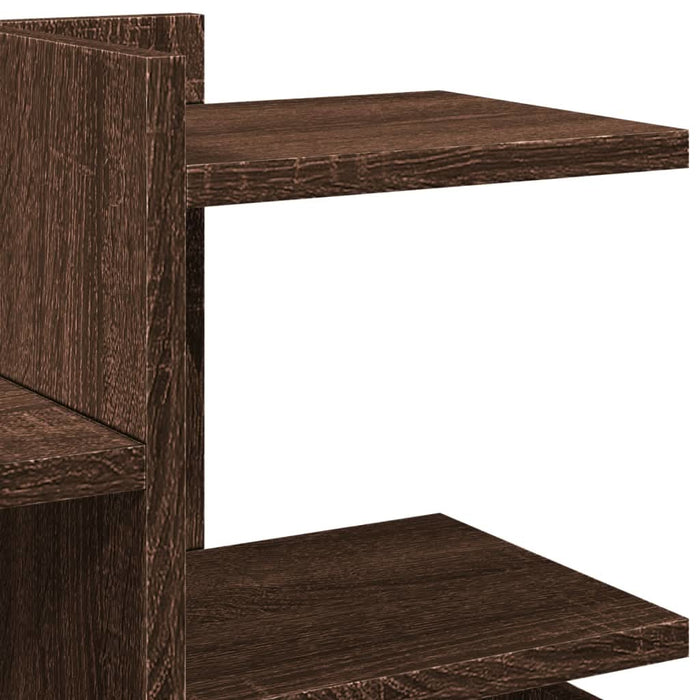 Organizator birou, stejar maro, 49x20x52,5 cm lemn prelucrat - WALTI WALTI