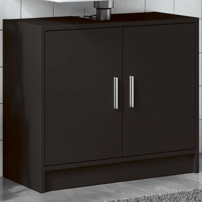 Dulap de chiuvetă, negru, 63x29x55 cm, lemn prelucrat - WALTI WALTI