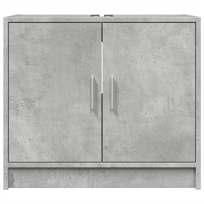 Dulap de chiuvetă, gri beton, 63x29x55 cm, lemn prelucrat - WALTI WALTI