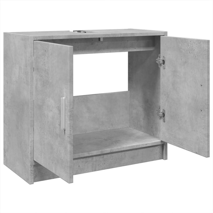 Dulap de chiuvetă, gri beton, 63x29x55 cm, lemn prelucrat - WALTI WALTI