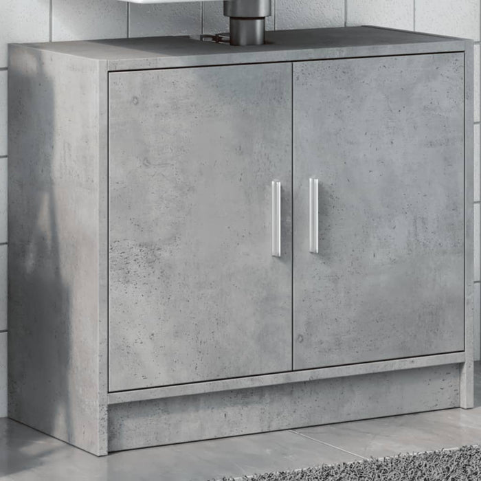 Dulap de chiuvetă, gri beton, 63x29x55 cm, lemn prelucrat - WALTI WALTI