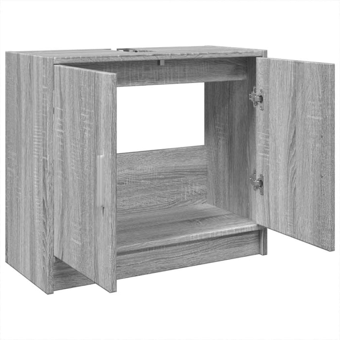 Dulap de chiuvetă, gri sonoma, 63x29x55 cm, lemn prelucrat - WALTI WALTI