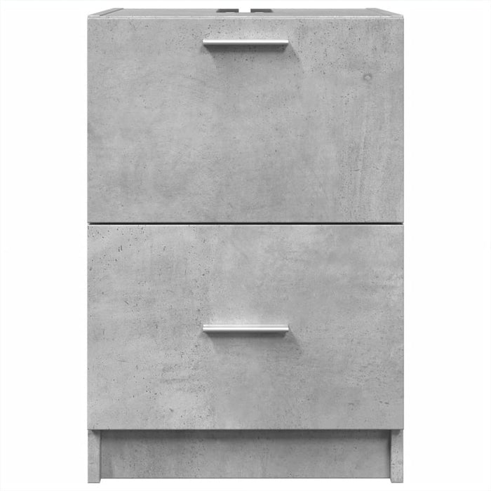 Dulap de chiuvetă, gri beton, 40x37x59 cm, lemn prelucrat - WALTI WALTI