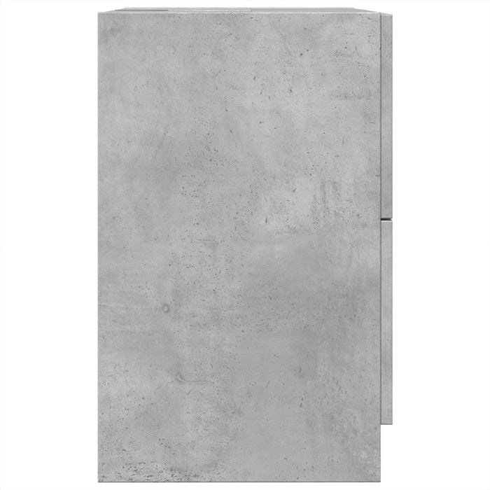 Dulap de chiuvetă, gri beton, 40x37x59 cm, lemn prelucrat - WALTI WALTI