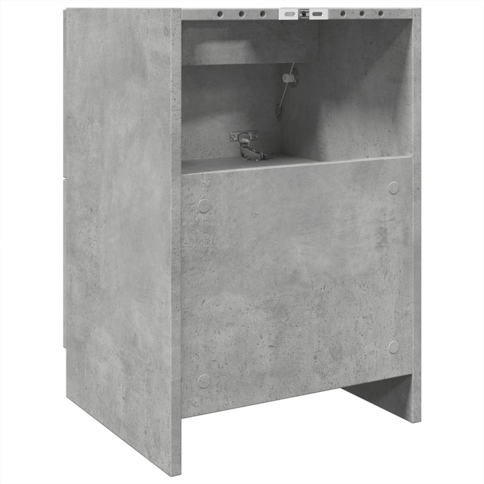 Dulap de chiuvetă, gri beton, 40x37x59 cm, lemn prelucrat - WALTI WALTI
