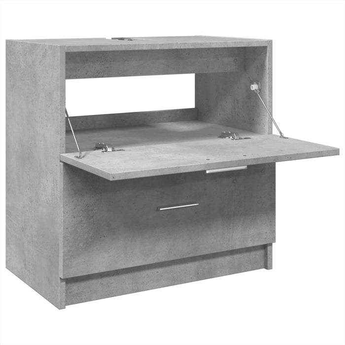 Dulap de chiuvetă, gri beton, 59x37x59 cm, lemn prelucrat - WALTI WALTI