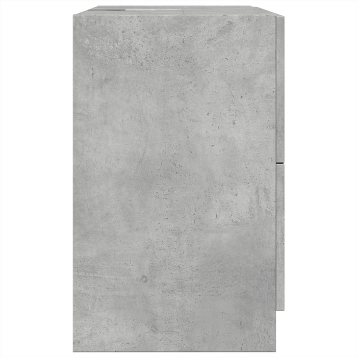 Dulap de chiuvetă, gri beton, 59x37x59 cm, lemn prelucrat - WALTI WALTI