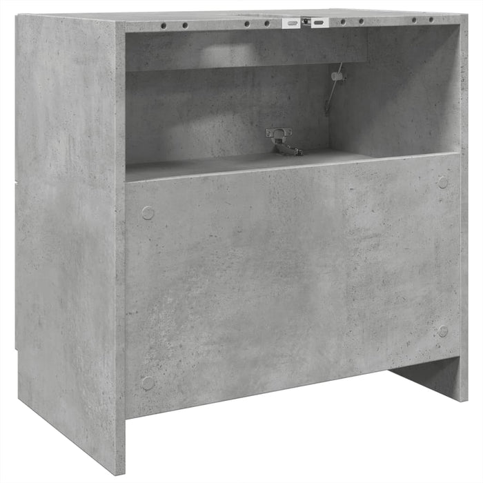 Dulap de chiuvetă, gri beton, 59x37x59 cm, lemn prelucrat - WALTI WALTI