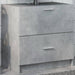 Dulap de chiuvetă, gri beton, 59x37x59 cm, lemn prelucrat - WALTI WALTI