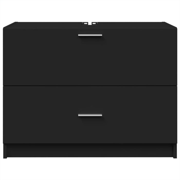 Dulap de chiuvetă, negru, 78x37x59 cm, lemn prelucrat - WALTI WALTI