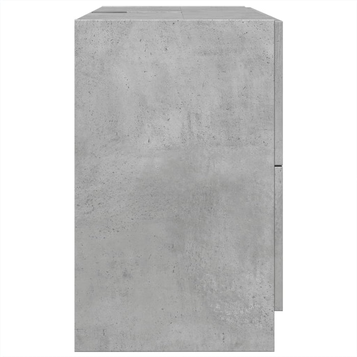 Dulap de chiuvetă, gri beton, 78x37x59 cm, lemn prelucrat - WALTI WALTI