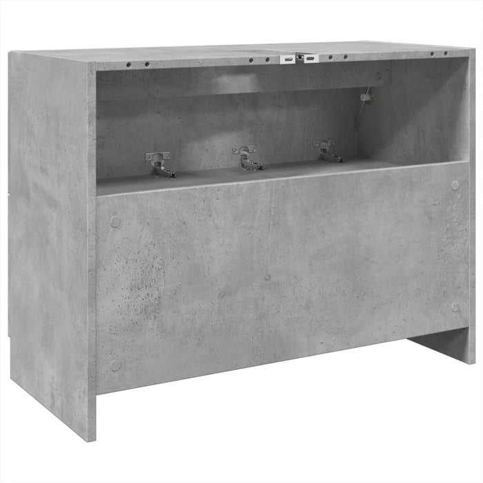 Dulap de chiuvetă, gri beton, 78x37x59 cm, lemn prelucrat - WALTI WALTI