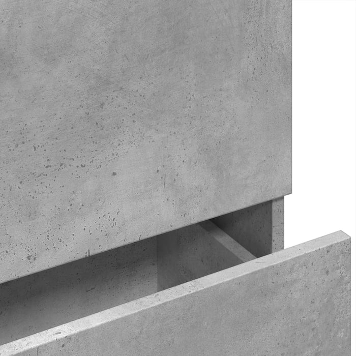 Dulap de chiuvetă, gri beton, 78x37x59 cm, lemn prelucrat - WALTI WALTI