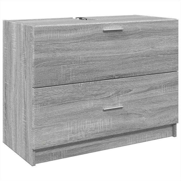 Dulap de chiuvetă, gri sonoma, 78x37x59 cm, lemn prelucrat - WALTI WALTI