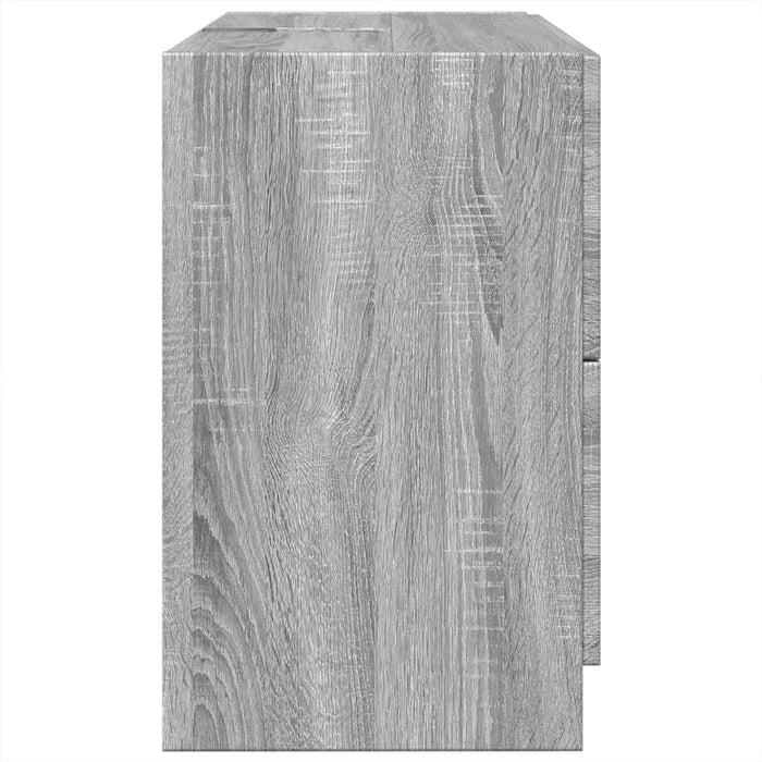 Dulap de chiuvetă, gri sonoma, 78x37x59 cm, lemn prelucrat - WALTI WALTI