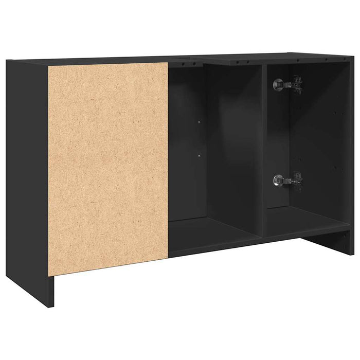Dulap de chiuvetă, negru, 90x29x55 cm, lemn prelucrat - WALTI WALTI