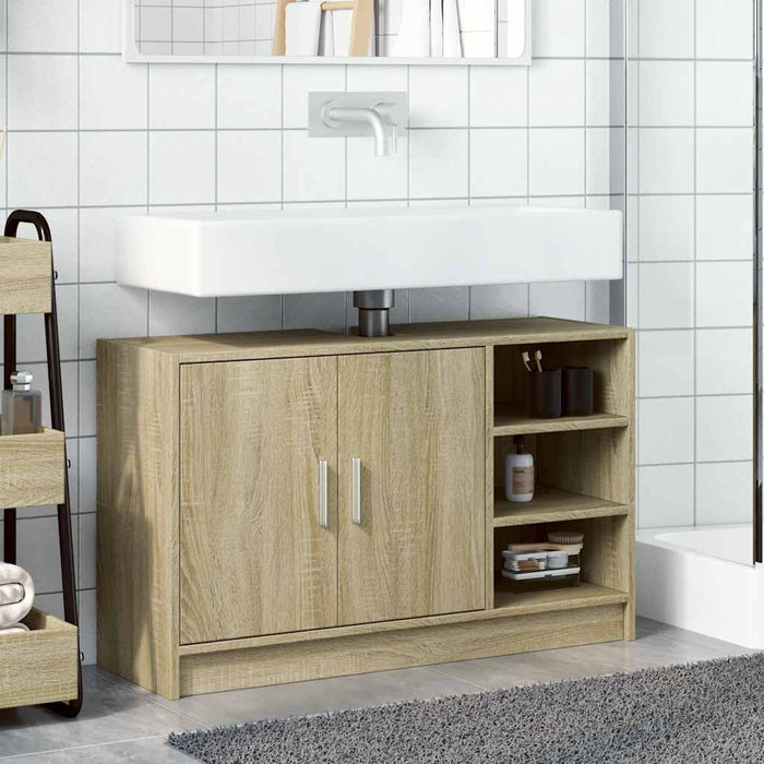 Dulap de chiuvetă, stejar sonoma, 90x29x55 cm, lemn prelucrat - WALTI WALTI