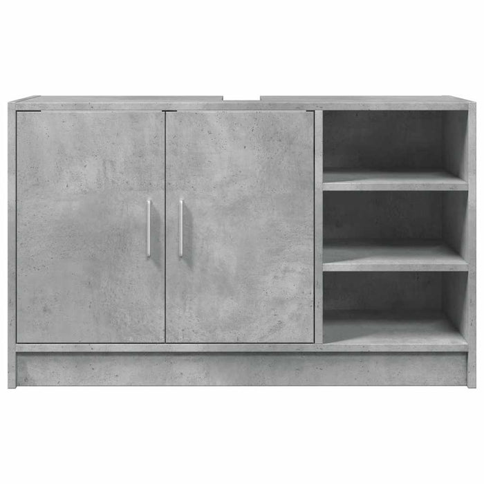 Dulap de chiuvetă, gri beton, 90x29x55 cm, lemn prelucrat - WALTI WALTI