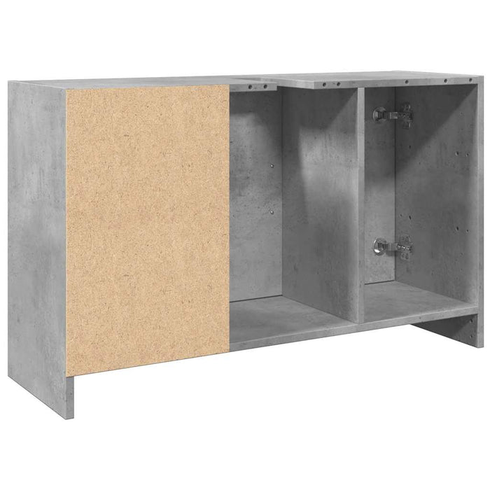 Dulap de chiuvetă, gri beton, 90x29x55 cm, lemn prelucrat - WALTI WALTI