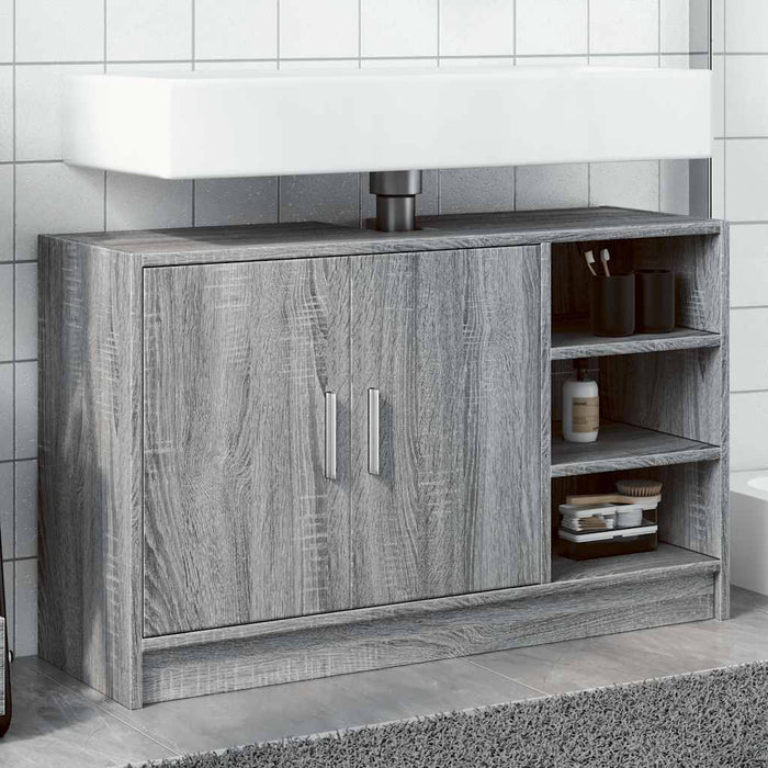 Dulap de chiuvetă, gri sonoma, 90x29x55 cm, lemn prelucrat - WALTI WALTI