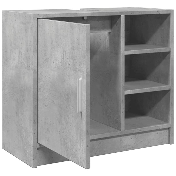 Dulap de chiuvetă, gri beton, 63x29x55 cm, lemn prelucrat - WALTI WALTI