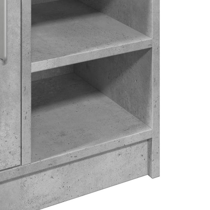 Dulap de chiuvetă, gri beton, 63x29x55 cm, lemn prelucrat - WALTI WALTI