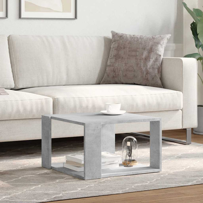 Măsuță de cafea, gri beton, 51,5x51,5x30 cm, lemn prelucrat - WALTI WALTI