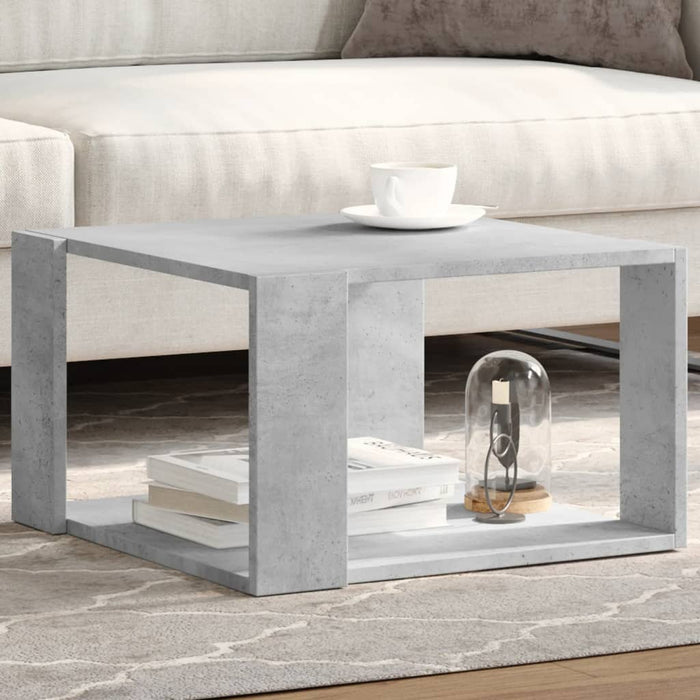 Măsuță de cafea, gri beton, 51,5x51,5x30 cm, lemn prelucrat - WALTI WALTI