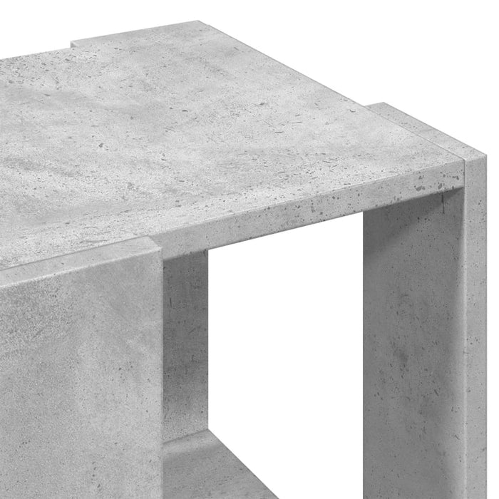 Măsuță de cafea, gri beton, 32x32x30 cm, lemn prelucrat - WALTI WALTI