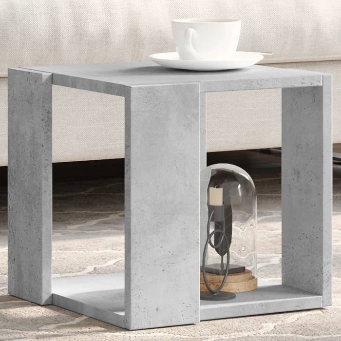 Măsuță de cafea, gri beton, 32x32x30 cm, lemn prelucrat - WALTI WALTI
